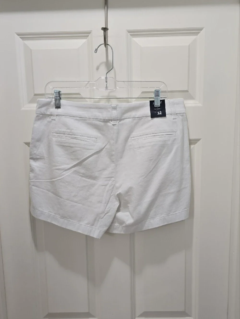 J Crew Classic White Women's Cotton Shorts - Casual Everyday Style